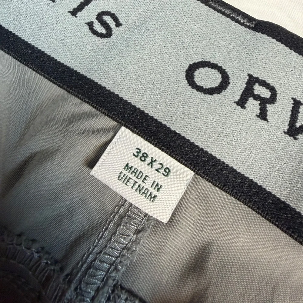Orvis Performance Pants Mens 38x29 Gray Stretch Outdoor Hiking Item 1716851 NOTE